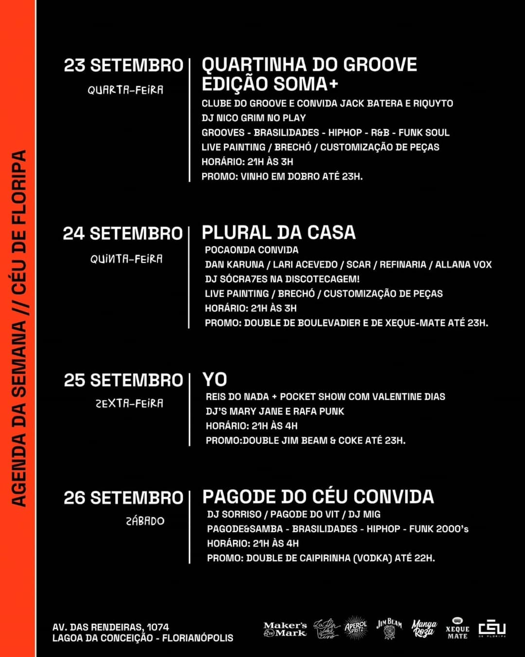 Flyer de Nico Grim, Clube do Groove, Jack Batera e Riquyto
