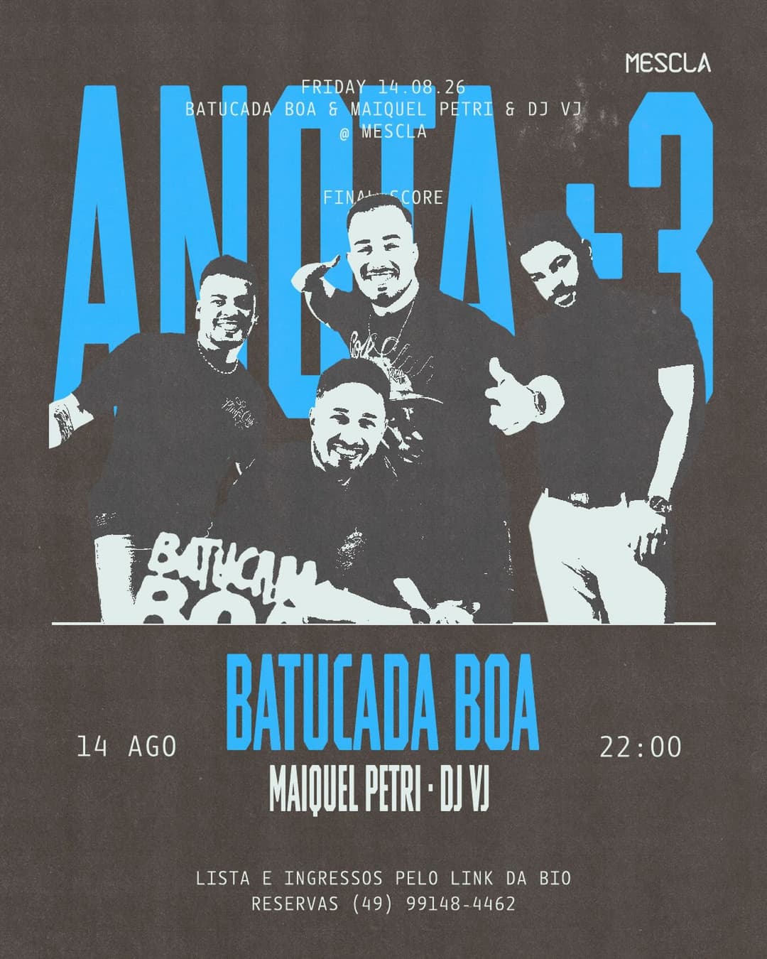 Flyer de BATUCADA BOA, MAIQUEL PETRI e DJ VJ