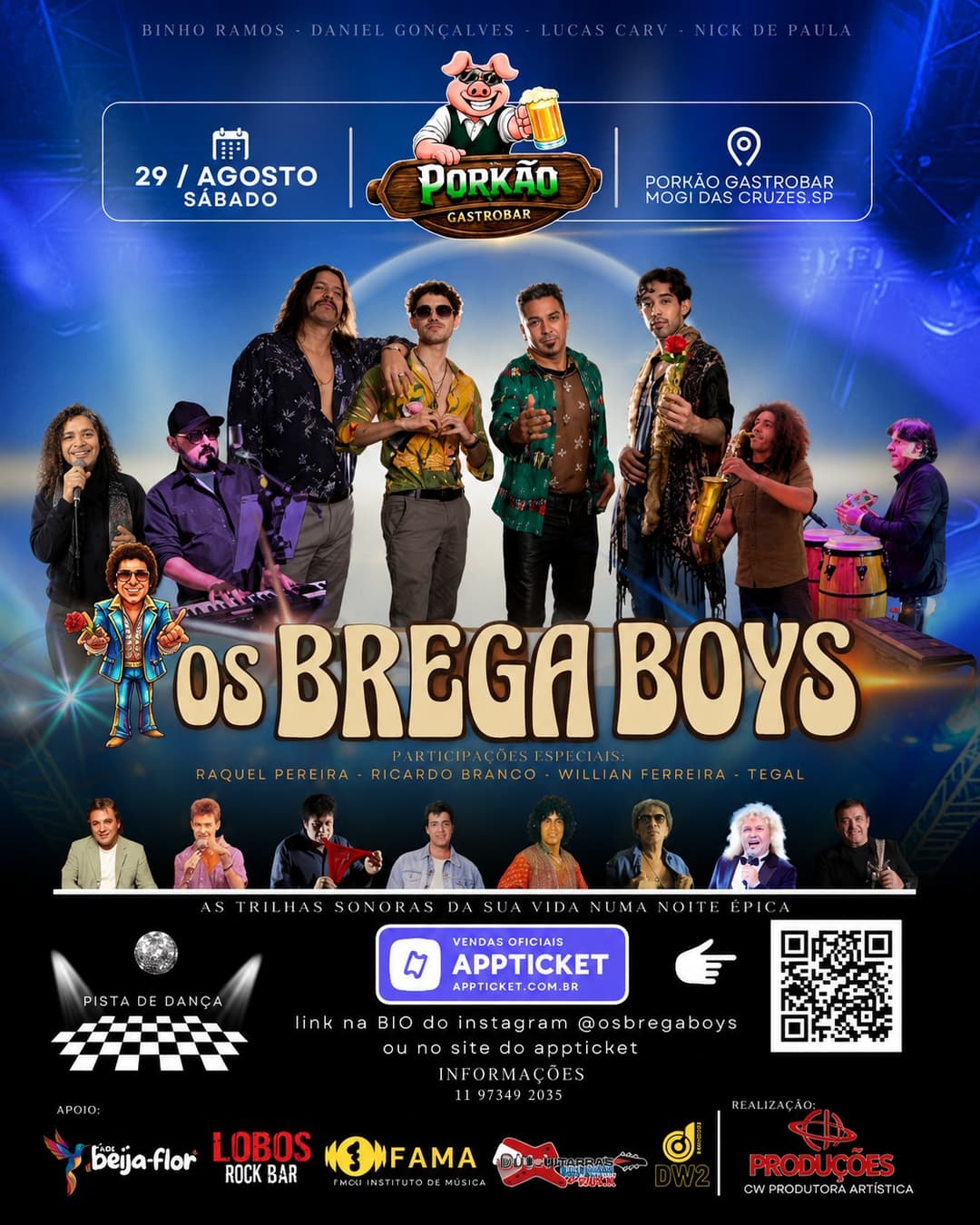 Flyer de Os Brega Boys