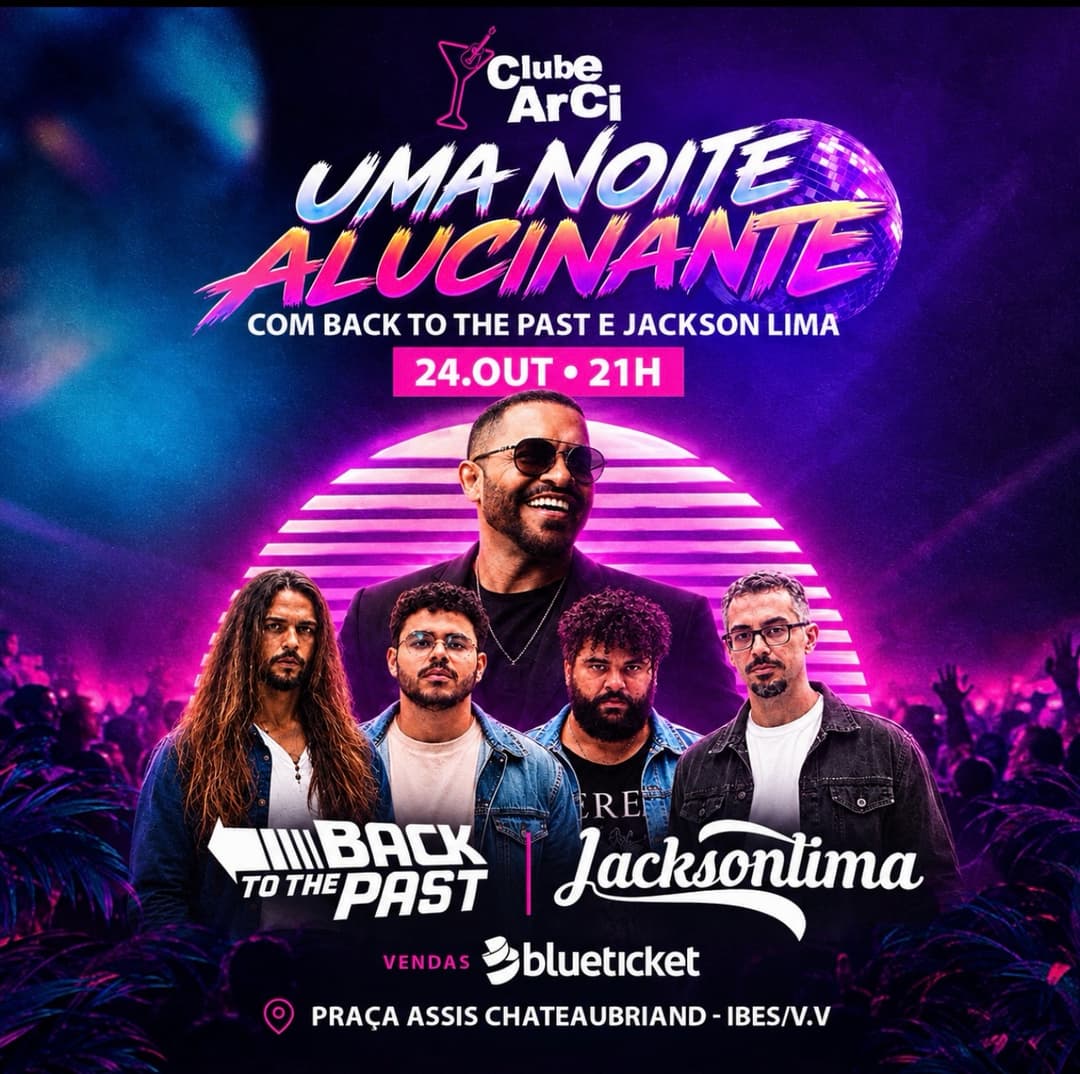 Flyer de Jackson Lima e Back To The Past