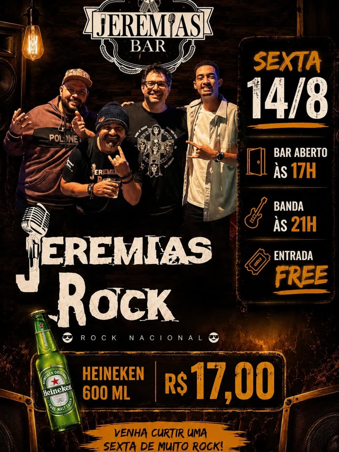Flyer de Jeremias rock