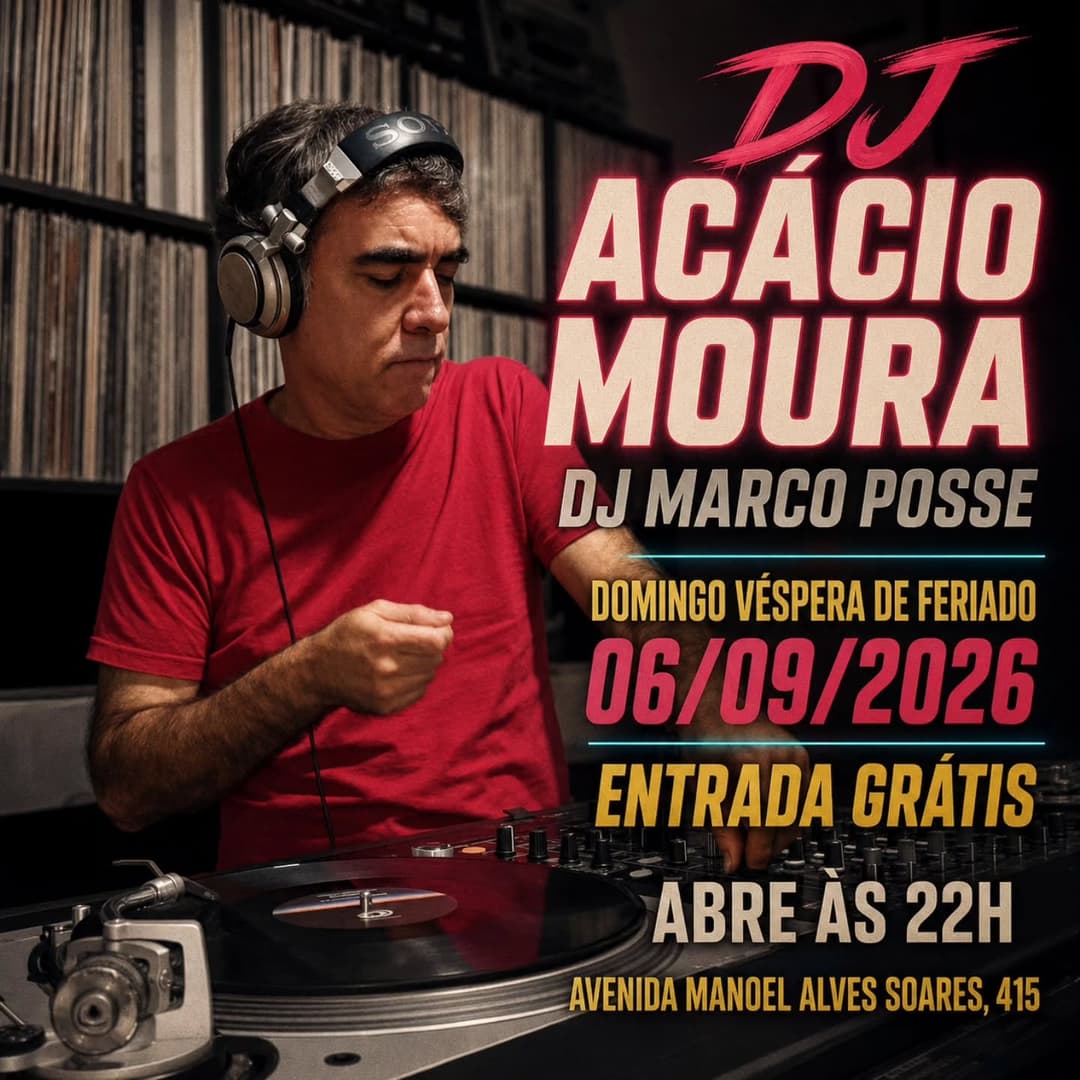 Flyer de Acacio Moura e Marco Bernardes