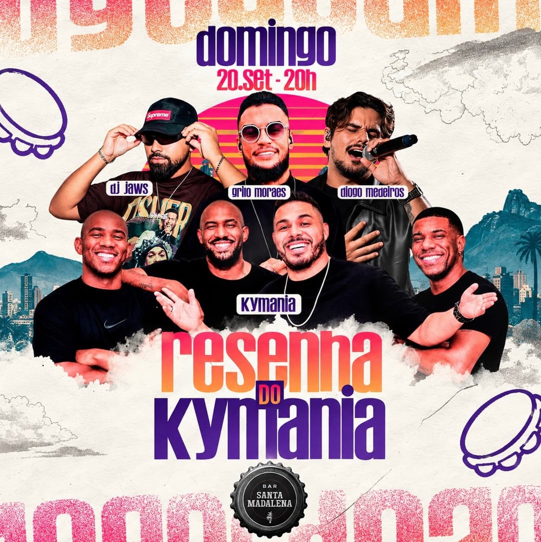 Flyer de Banda Musical, Diogo Medeiros e mais 3 artistas