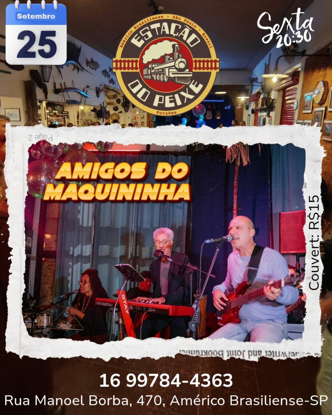 Flyer de Amigos do Maquininha