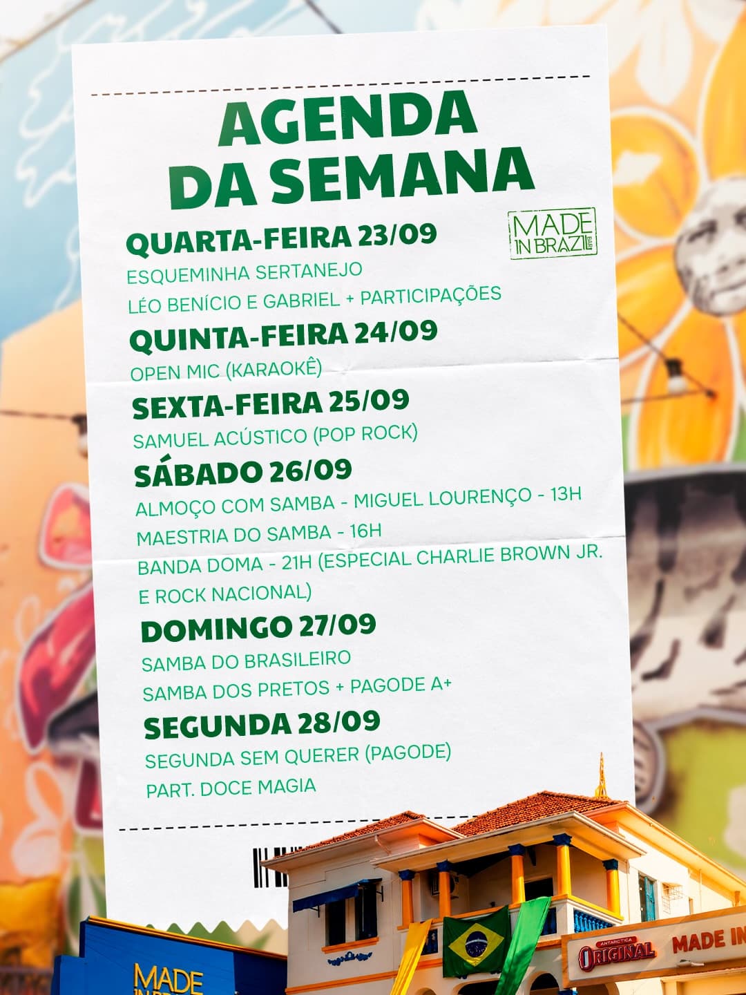 Flyer de Samba dos Pretos e Pagode A Mais