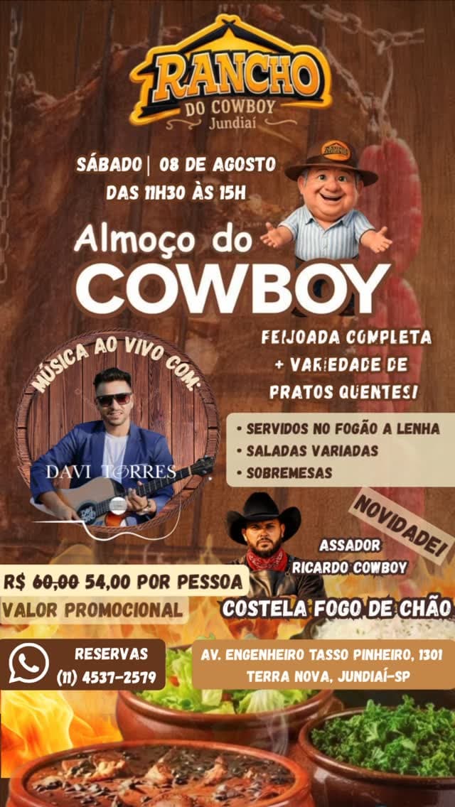 Flyer de Davi Torres