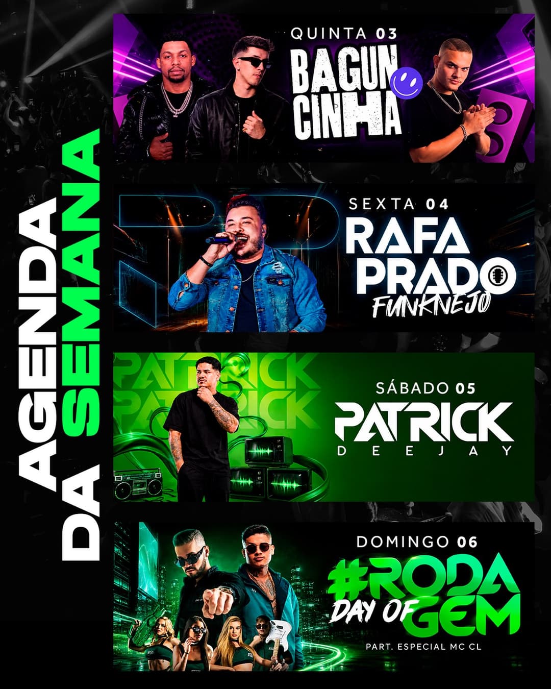 Flyer de Rafa Prado