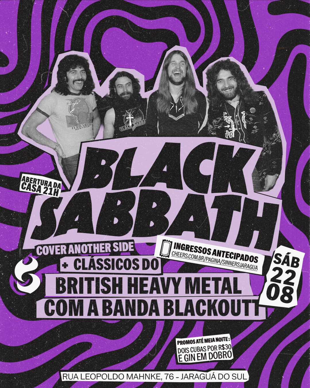 Flyer de Another Side e Blackoutt