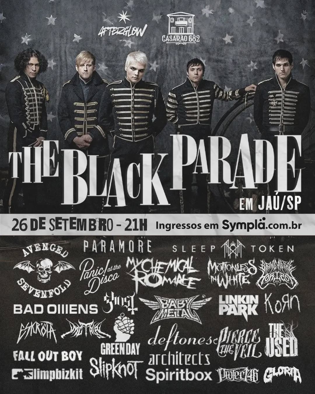 Flyer de My Chemical Romance Cover e The Black Parade Party