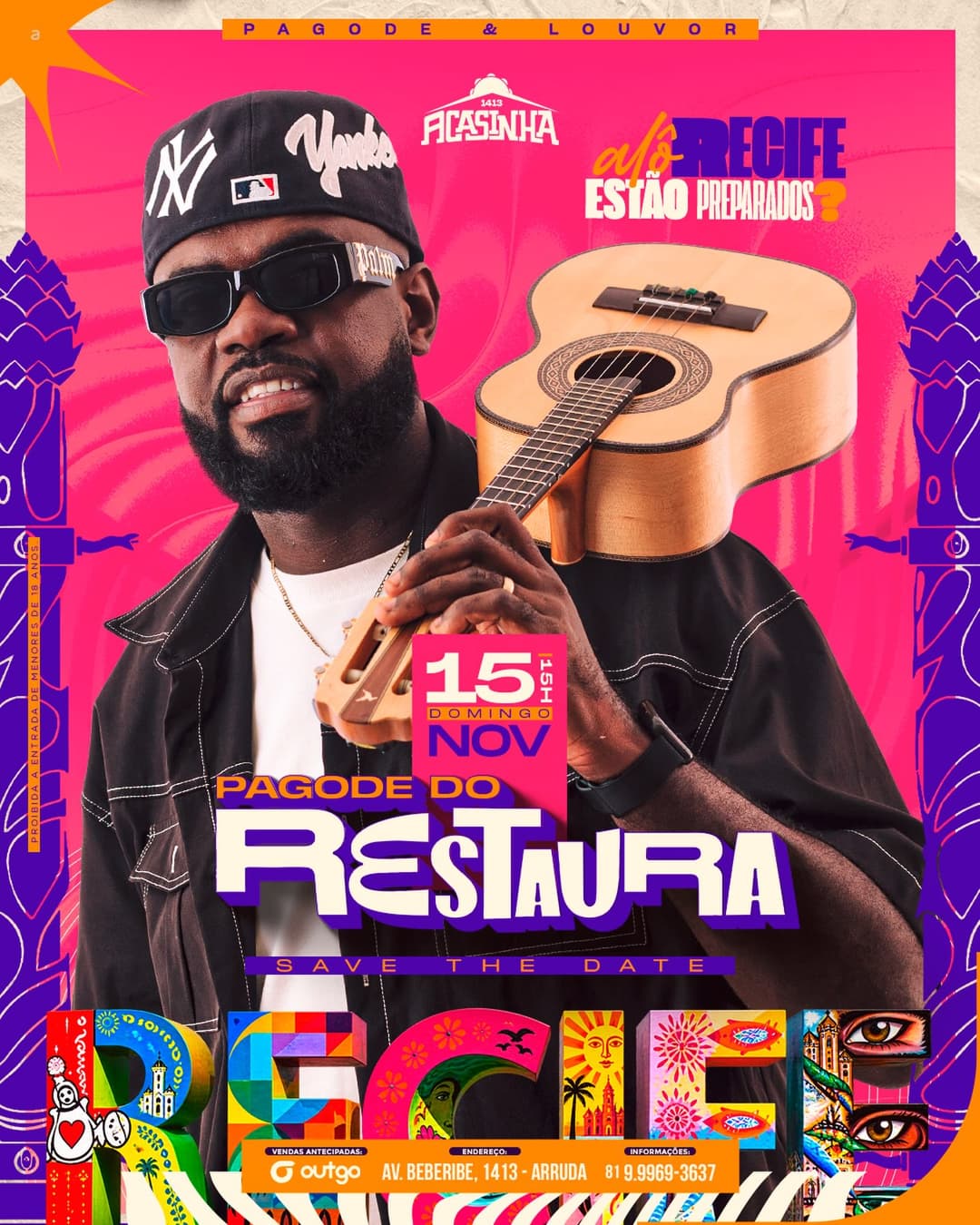 Flyer de Pagode Restaura