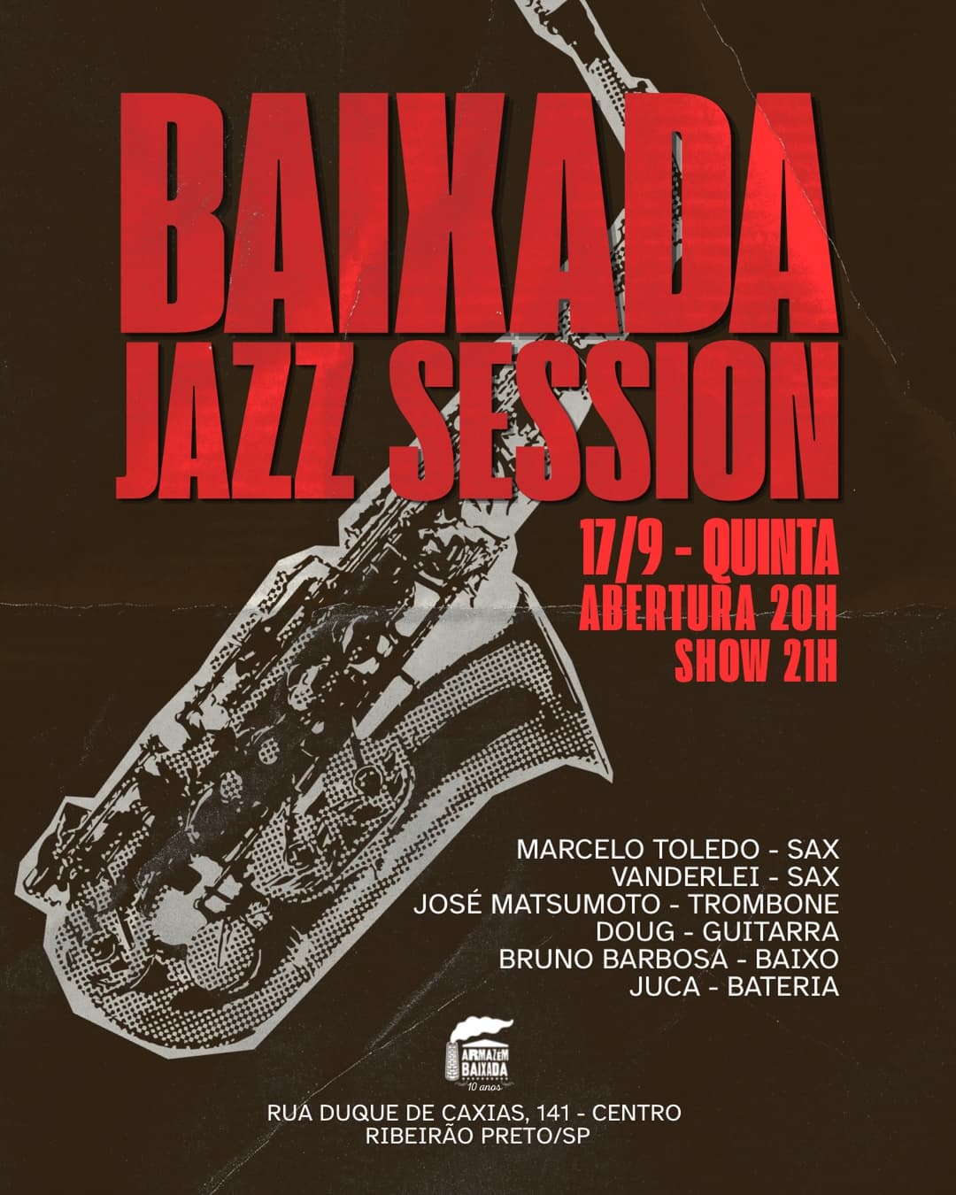 Flyer de Baixada Jazz Session