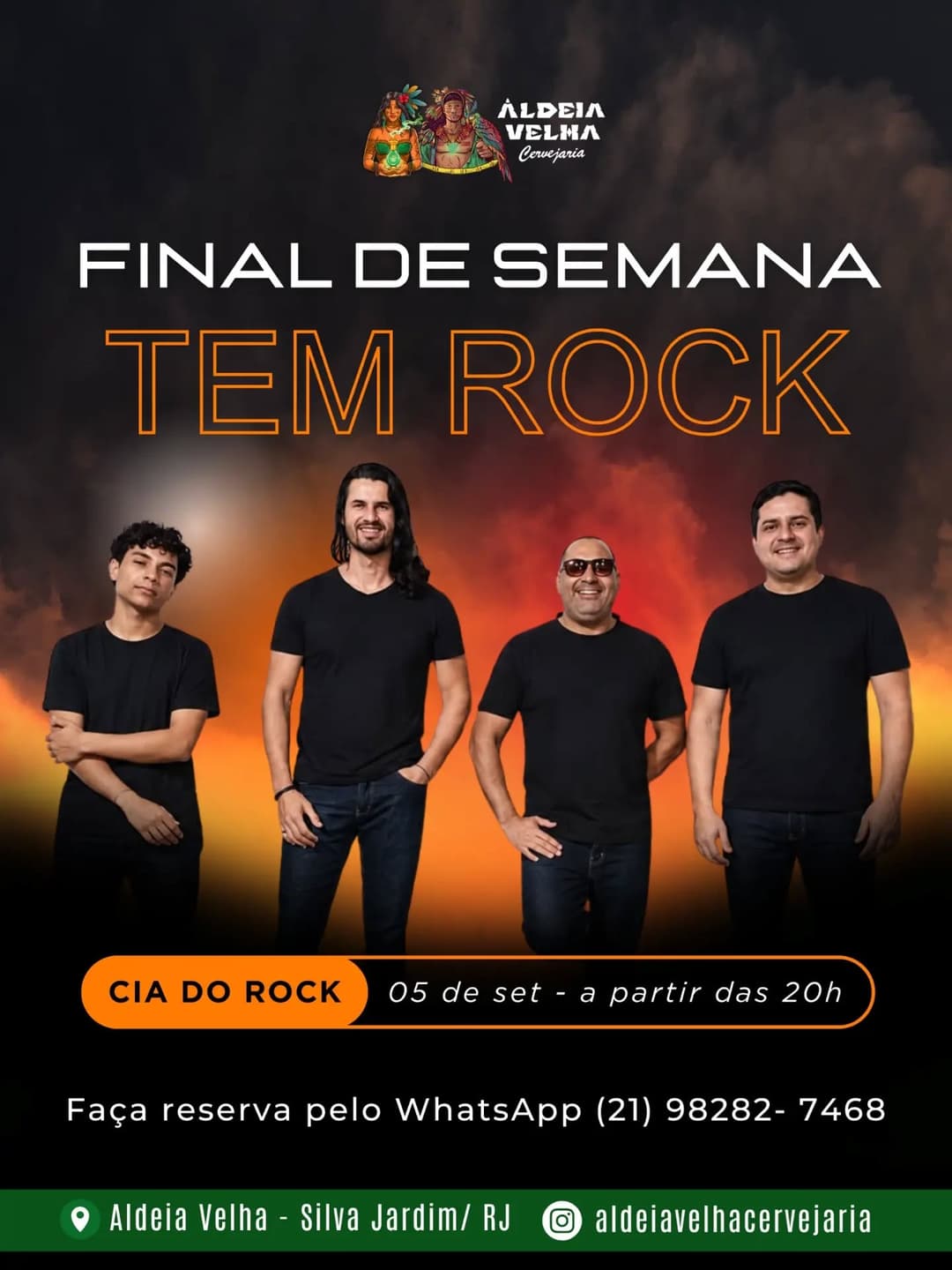 Flyer de CIA do Rock