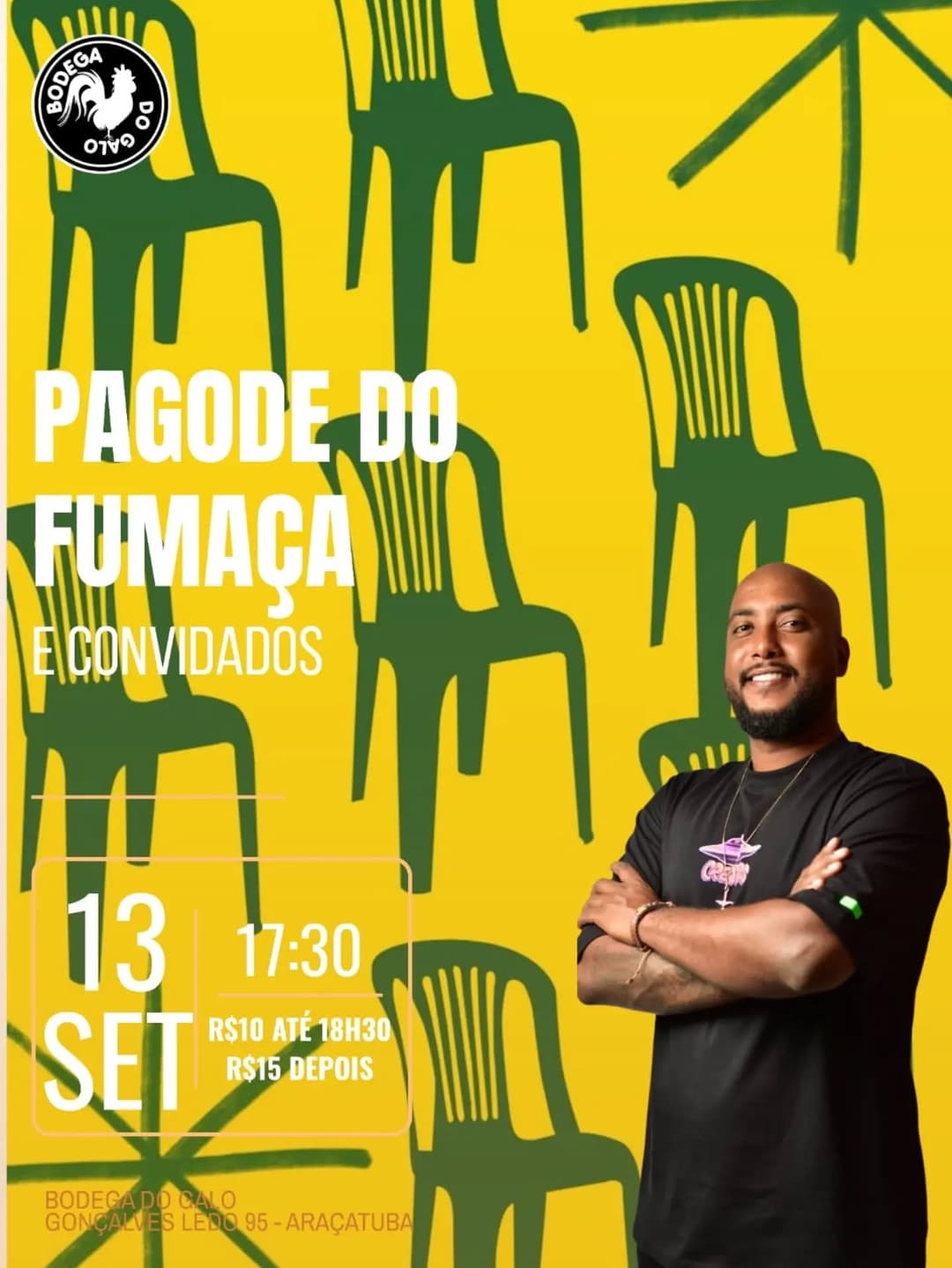 Flyer de Pagode do Fumaça