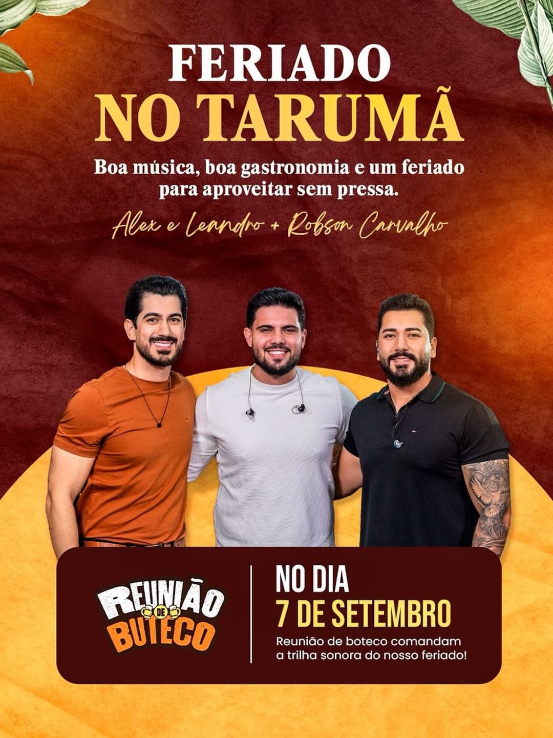 Flyer de Alex & Leandro