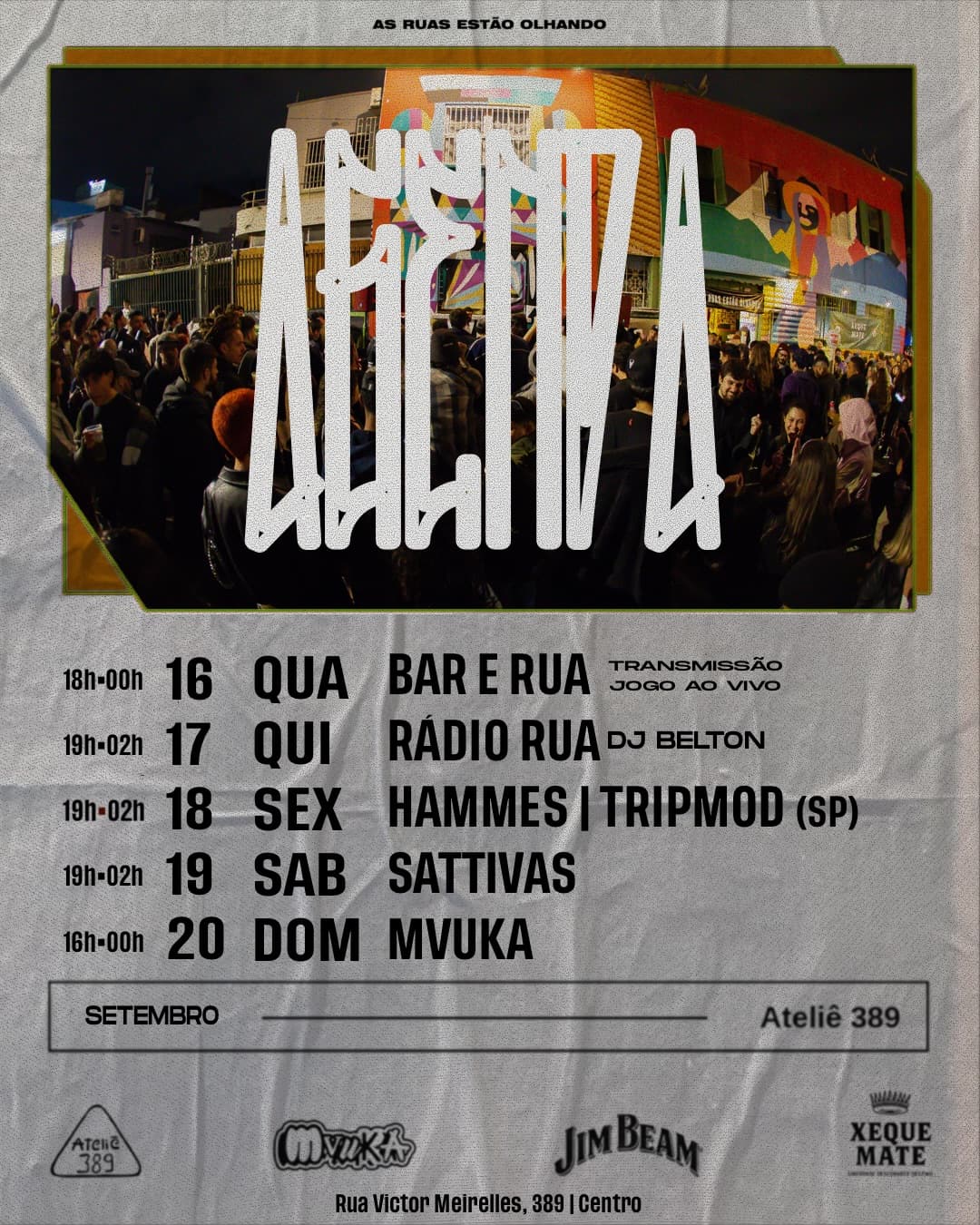 Flyer de THAYNÁ HAMMES e sattivas_