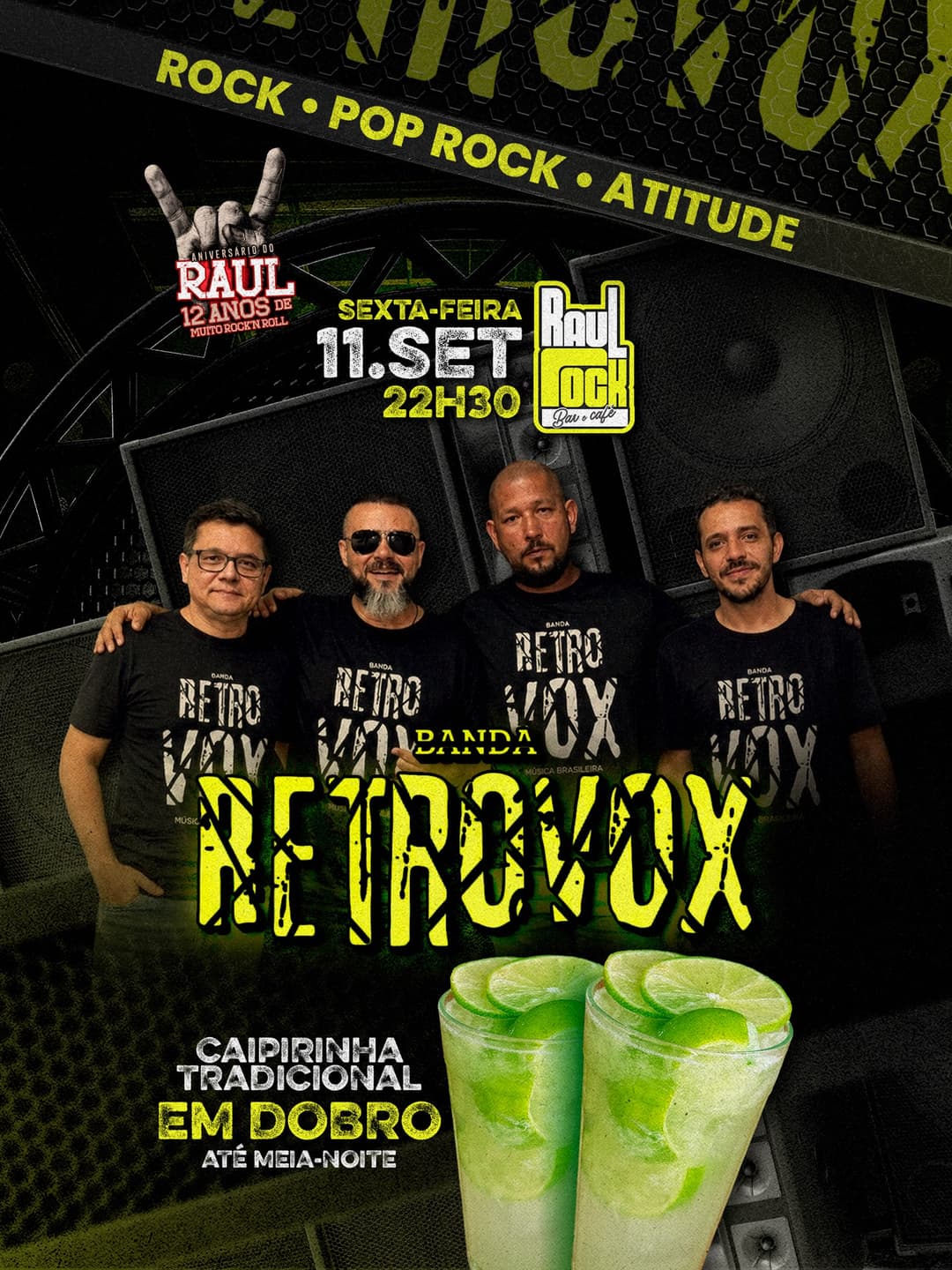 Flyer de Banda Retrox