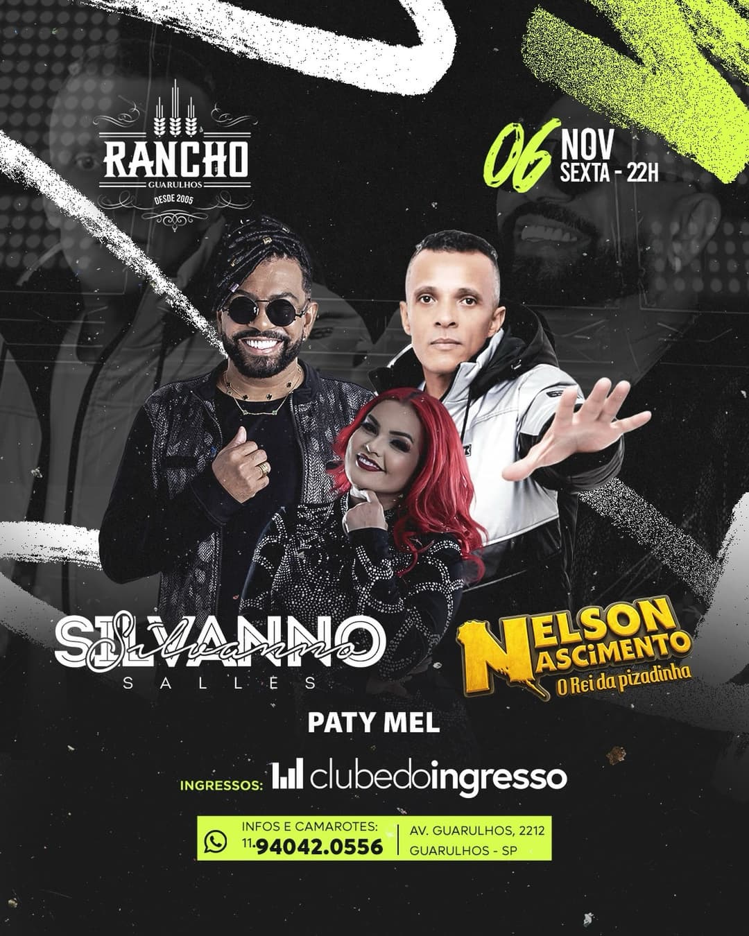 Flyer de silvannosalles e Nelson Nascimento