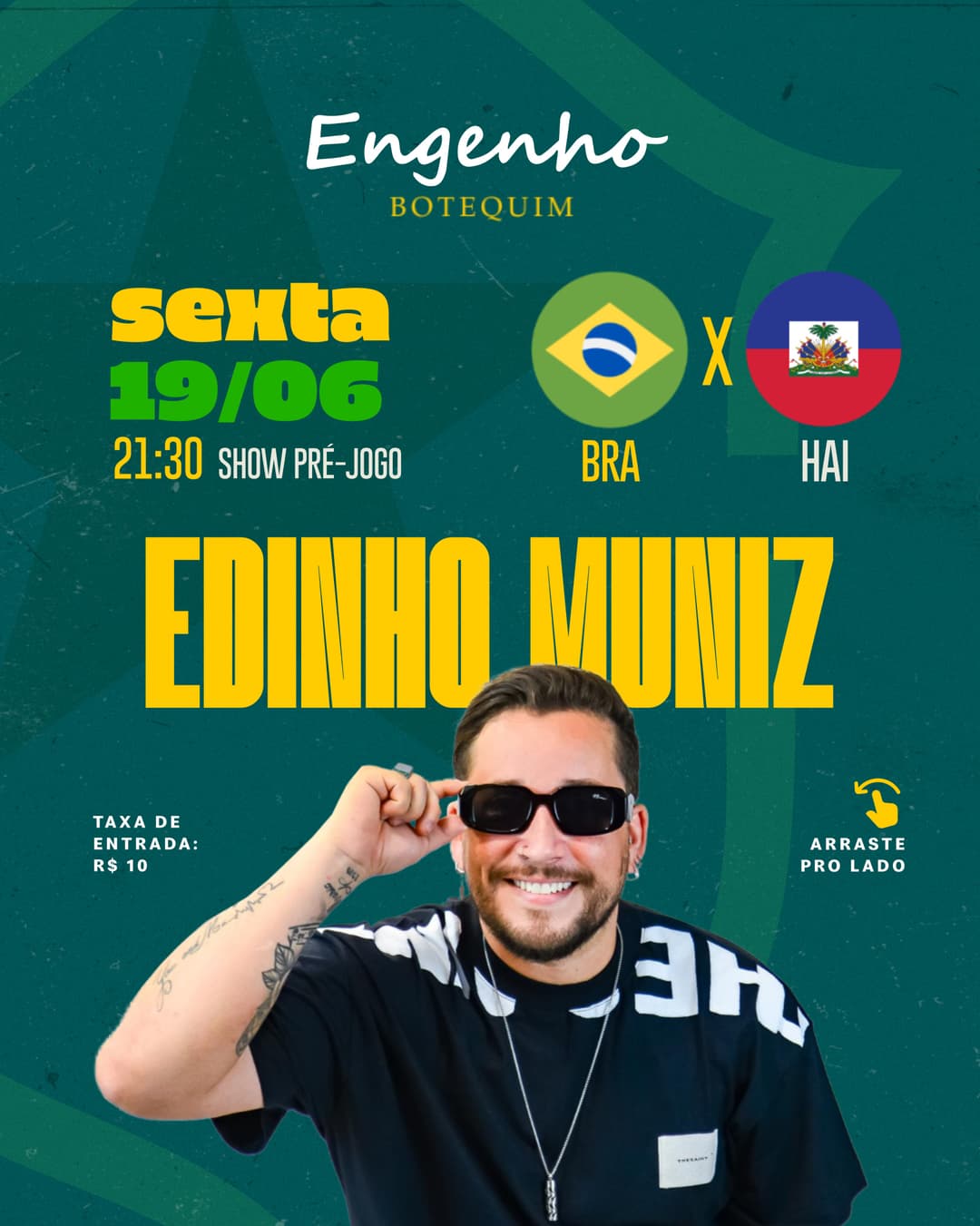 Flyer de Edinho Muniz