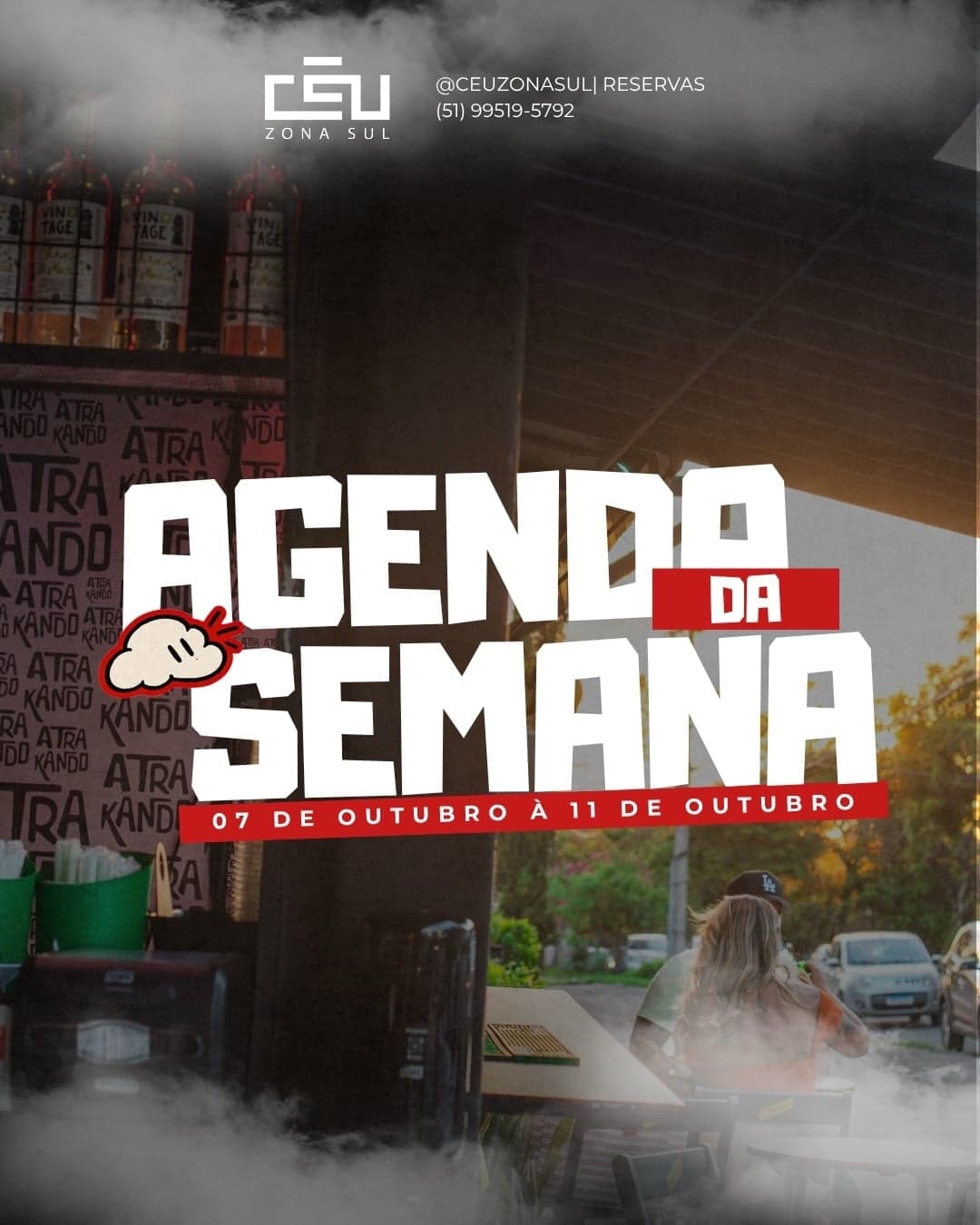 Flyer de Roda Samba À Vontade, Xandy Monteiro e DJ Aninha