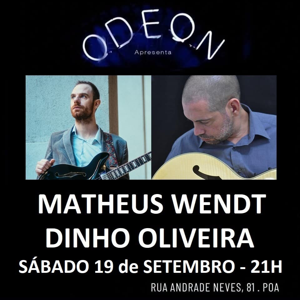 Flyer de Dinho Oliveira e Matheus Wendt