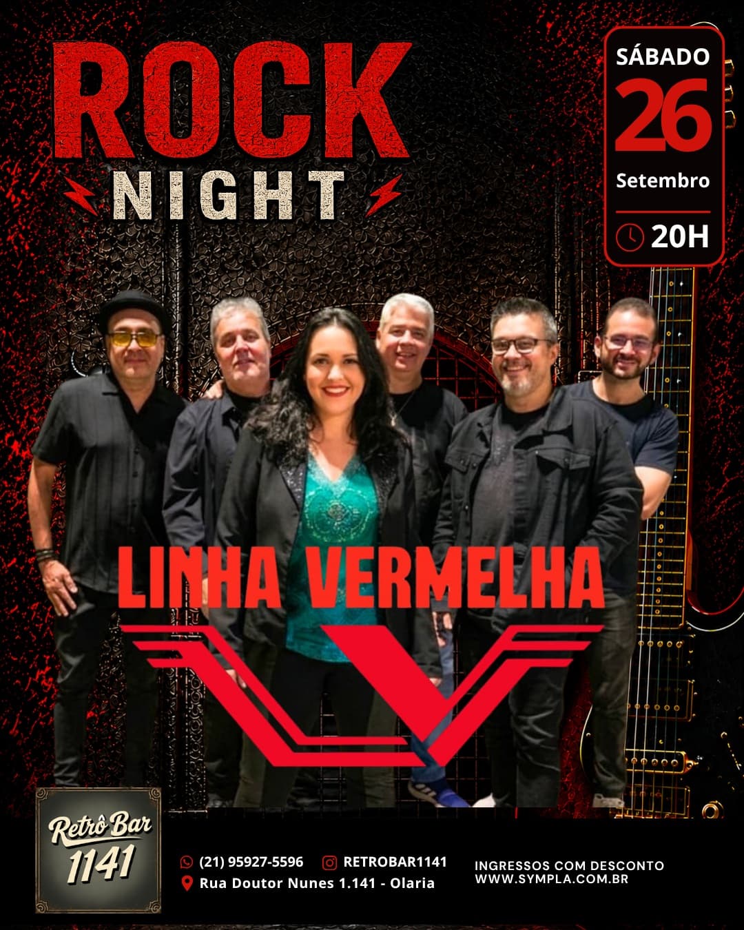 Flyer de Linha Vermelha