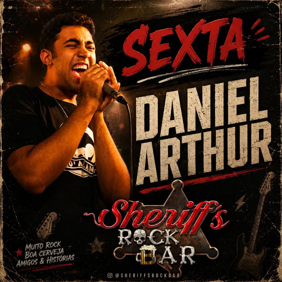 Flyer de Daniel Arthur e Seu Thomé