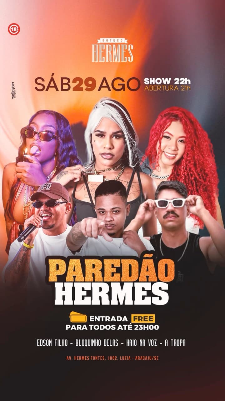 Flyer de A Tropa, Edson Filho, Bloquinho Delas e Raio na Voz