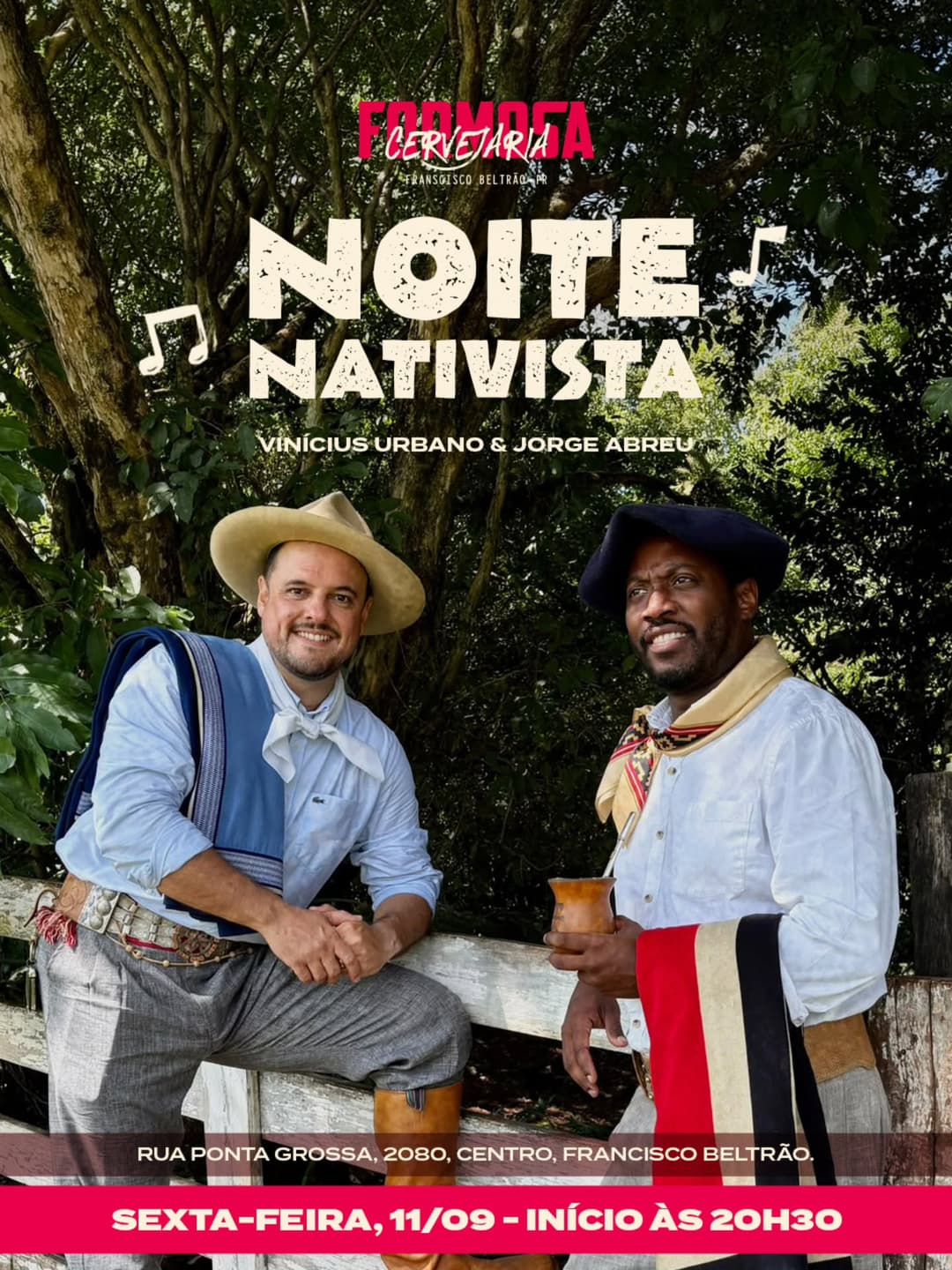 Flyer de vini_urbano e alejorgeabreu
