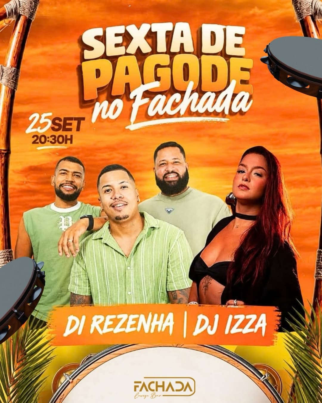 Flyer de Di Resenha e DJ Izza