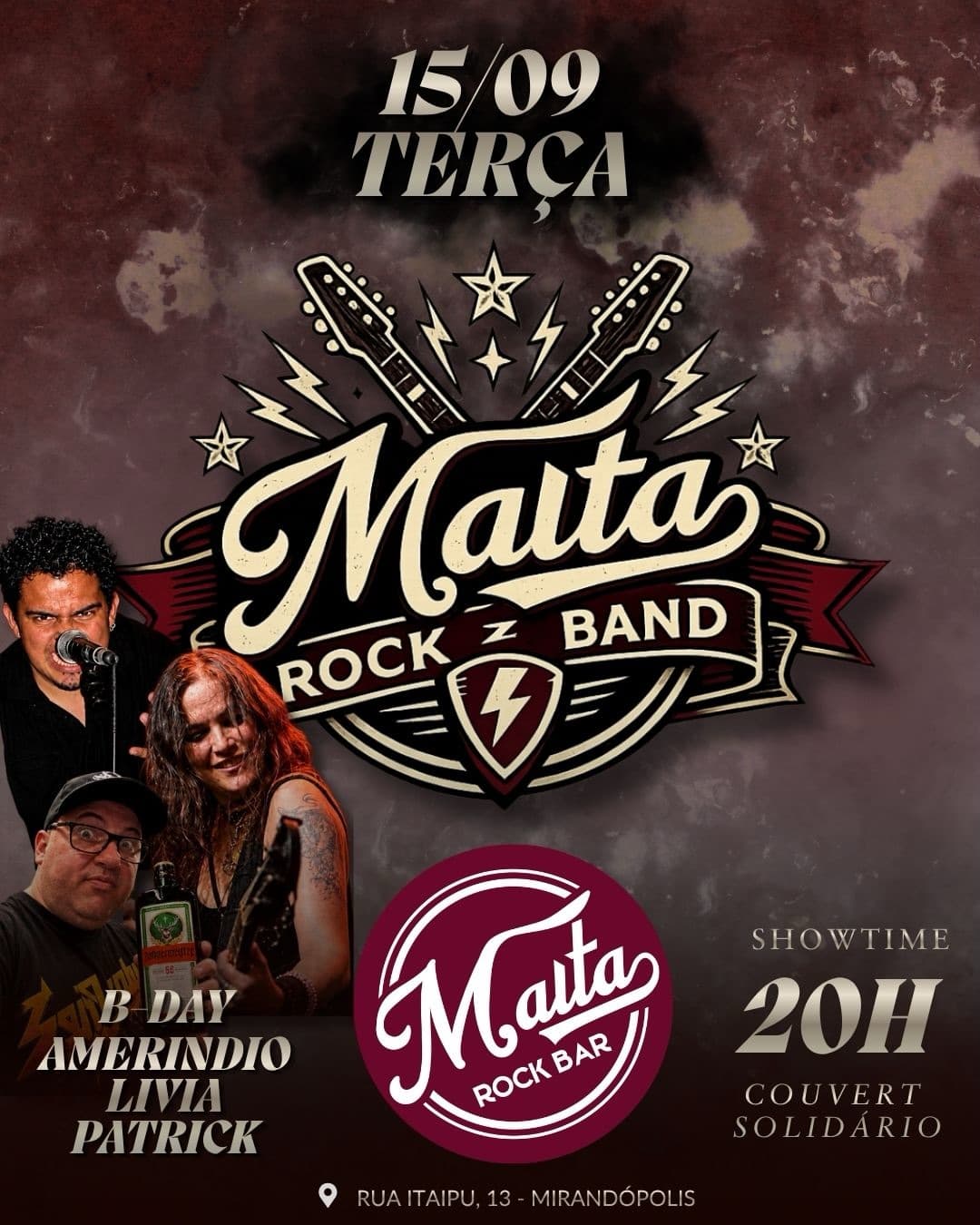 Flyer de Malta Rock Band