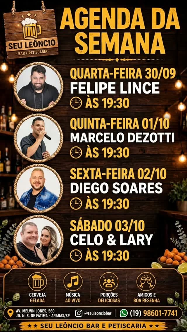 Flyer de Felipe Lince