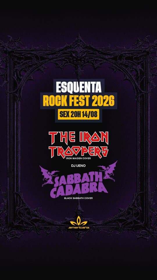 Flyer de Sabbath Cadabra e The Iron Troopers