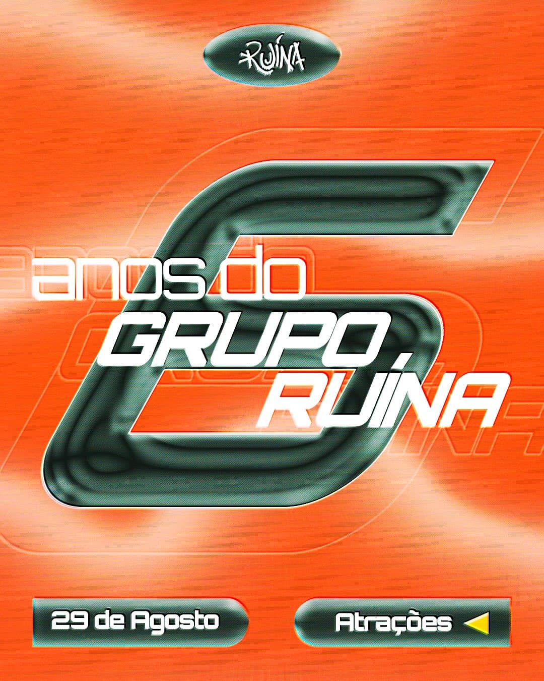 Flyer de Banda Skaramujos e DJ Bruno Augusto