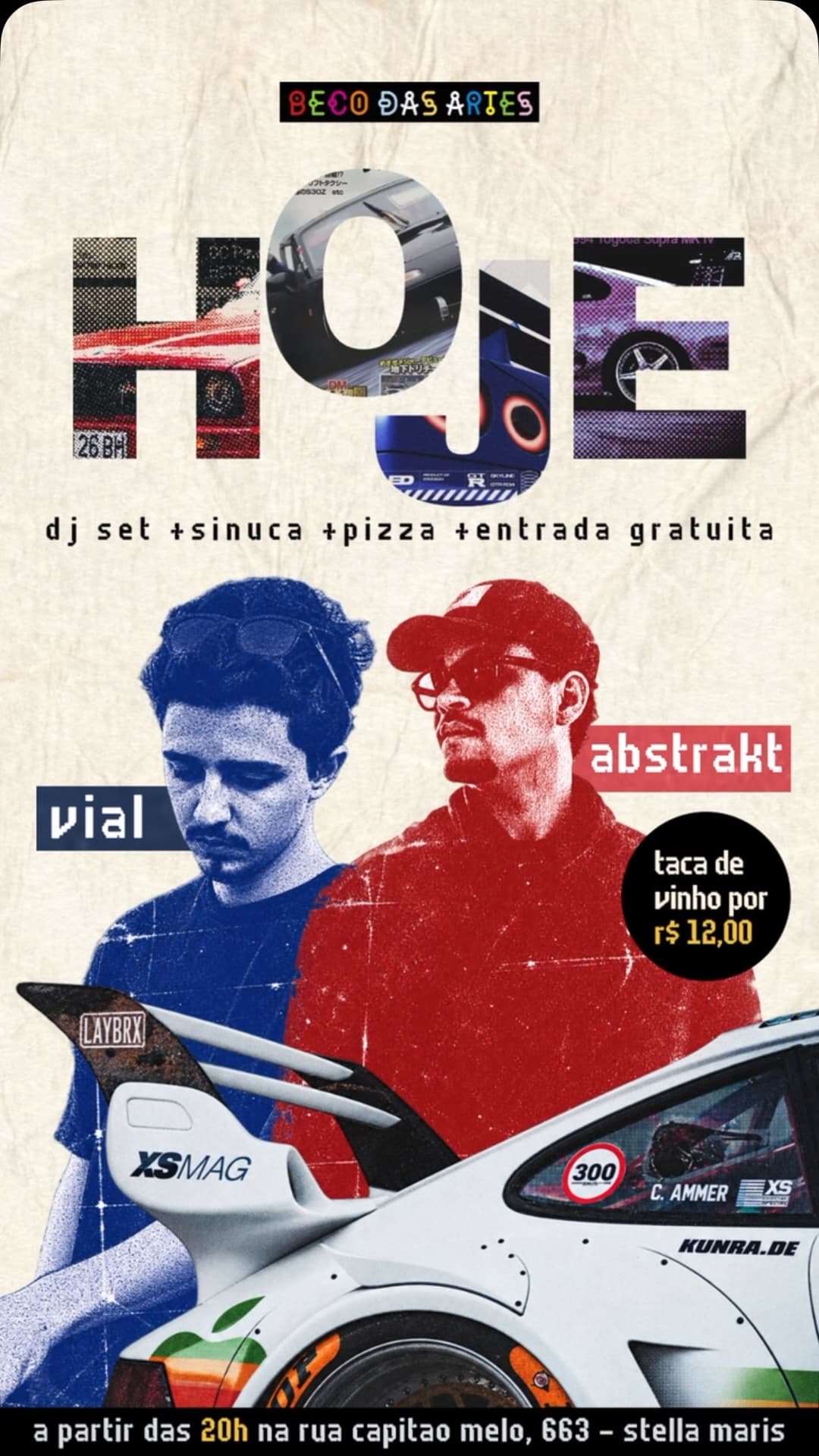 Flyer de Vial e Abstrakt