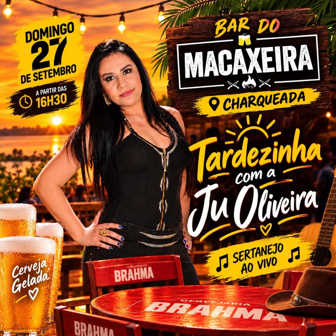 Flyer de Ju Oliveira