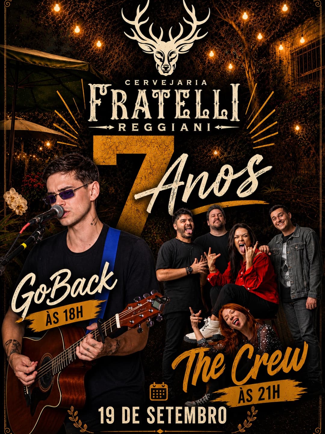 Flyer de Go Back e The Crew