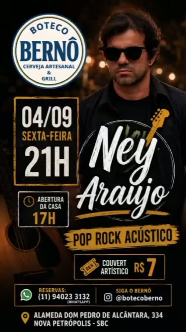 Flyer de Ney Araújo Rock