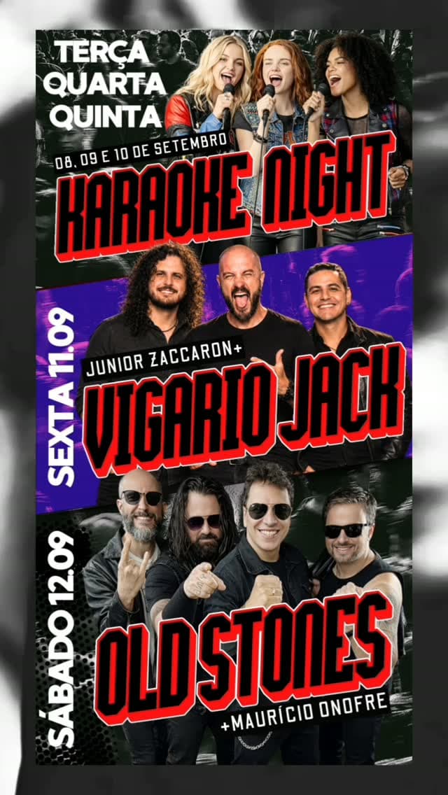 Flyer de Old Stones e Maurício Onofre