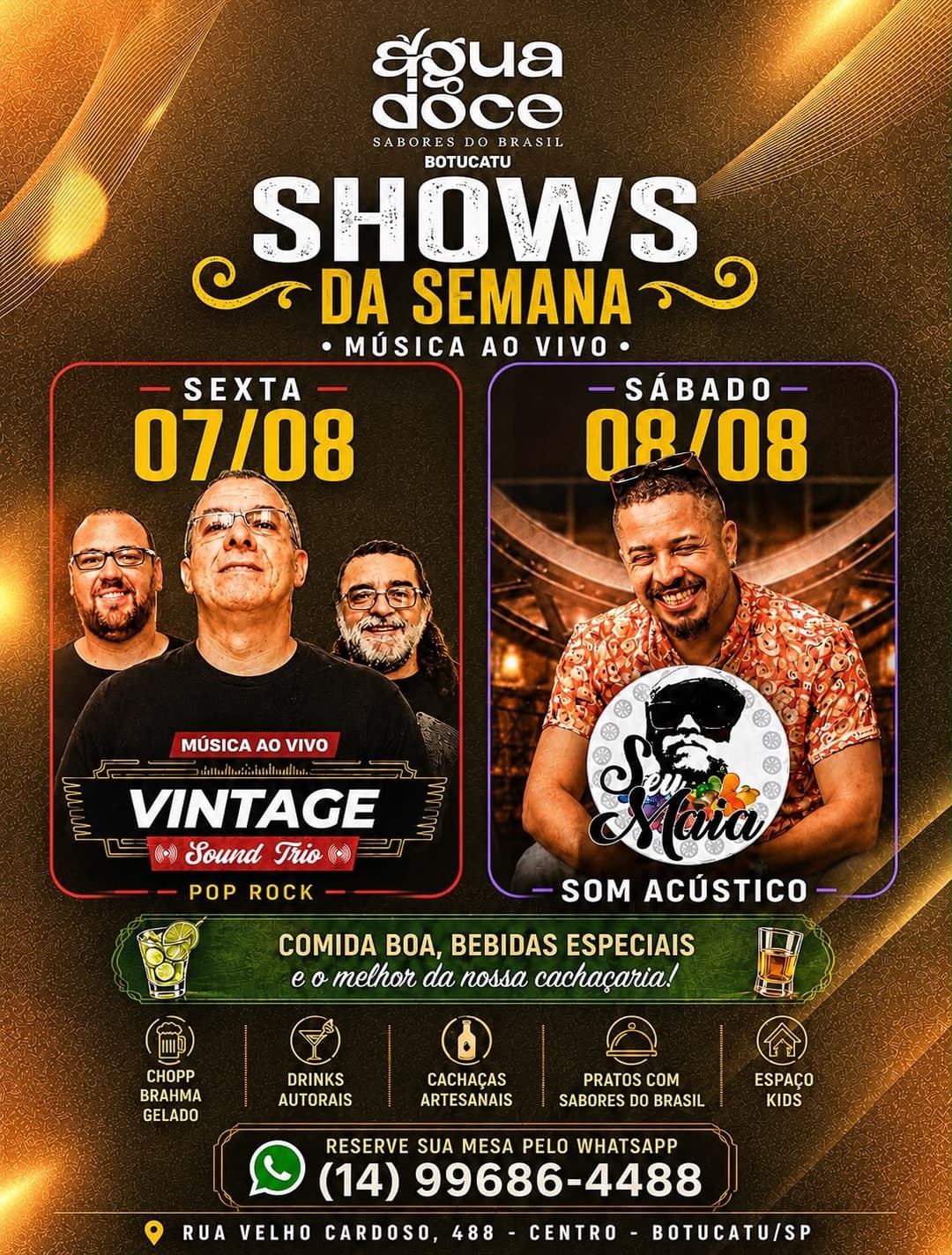 Flyer de Seu Maia