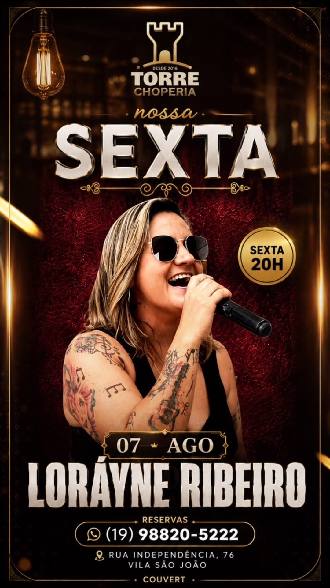 Flyer de Loráyne Ribeiro