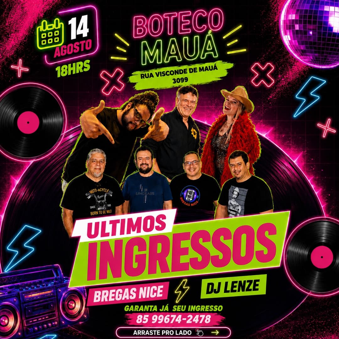Flyer de BREGAS NICE e DJ LENZE