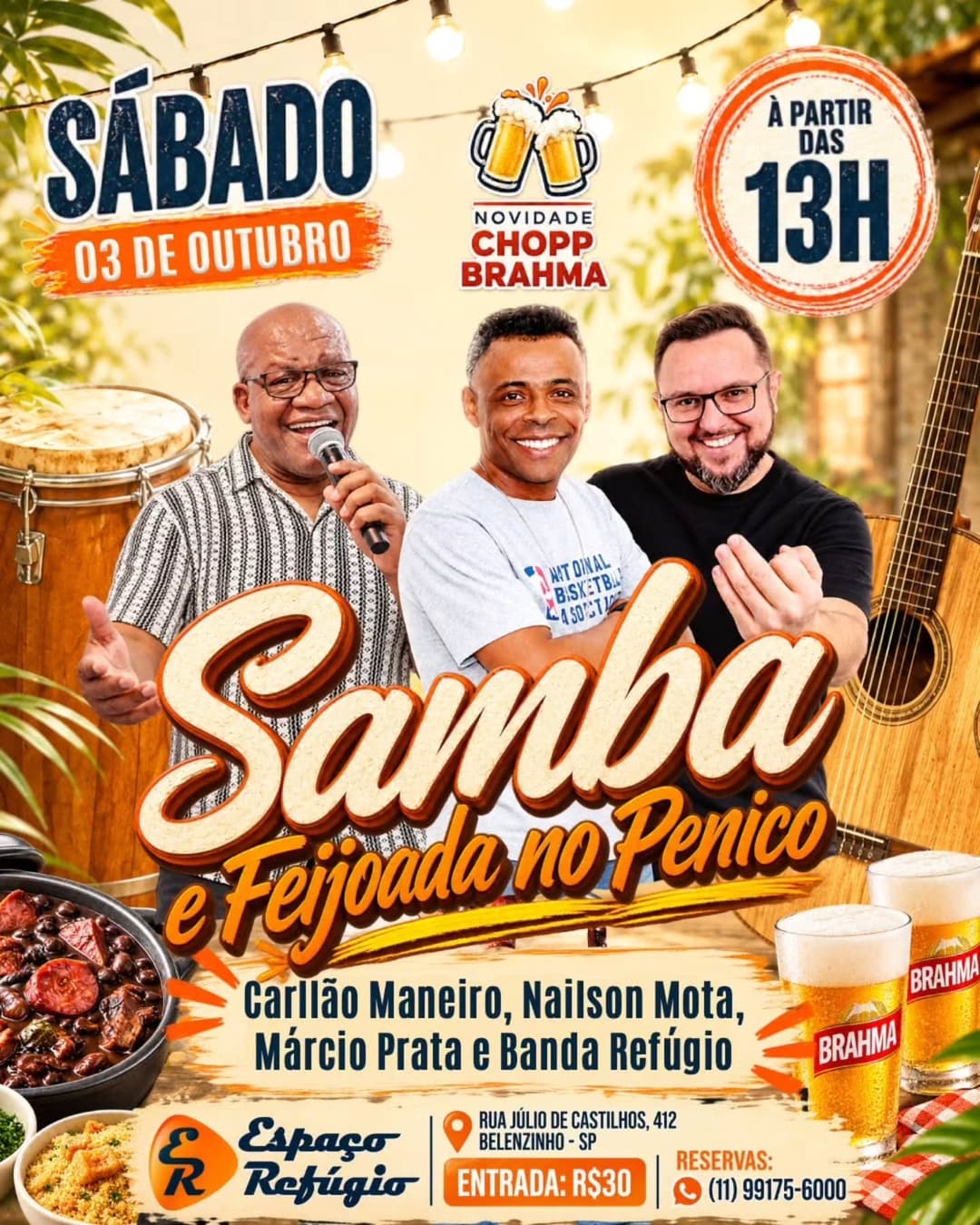 Flyer de Carllão Maneiro, Nailson Mota e mais 2 artistas