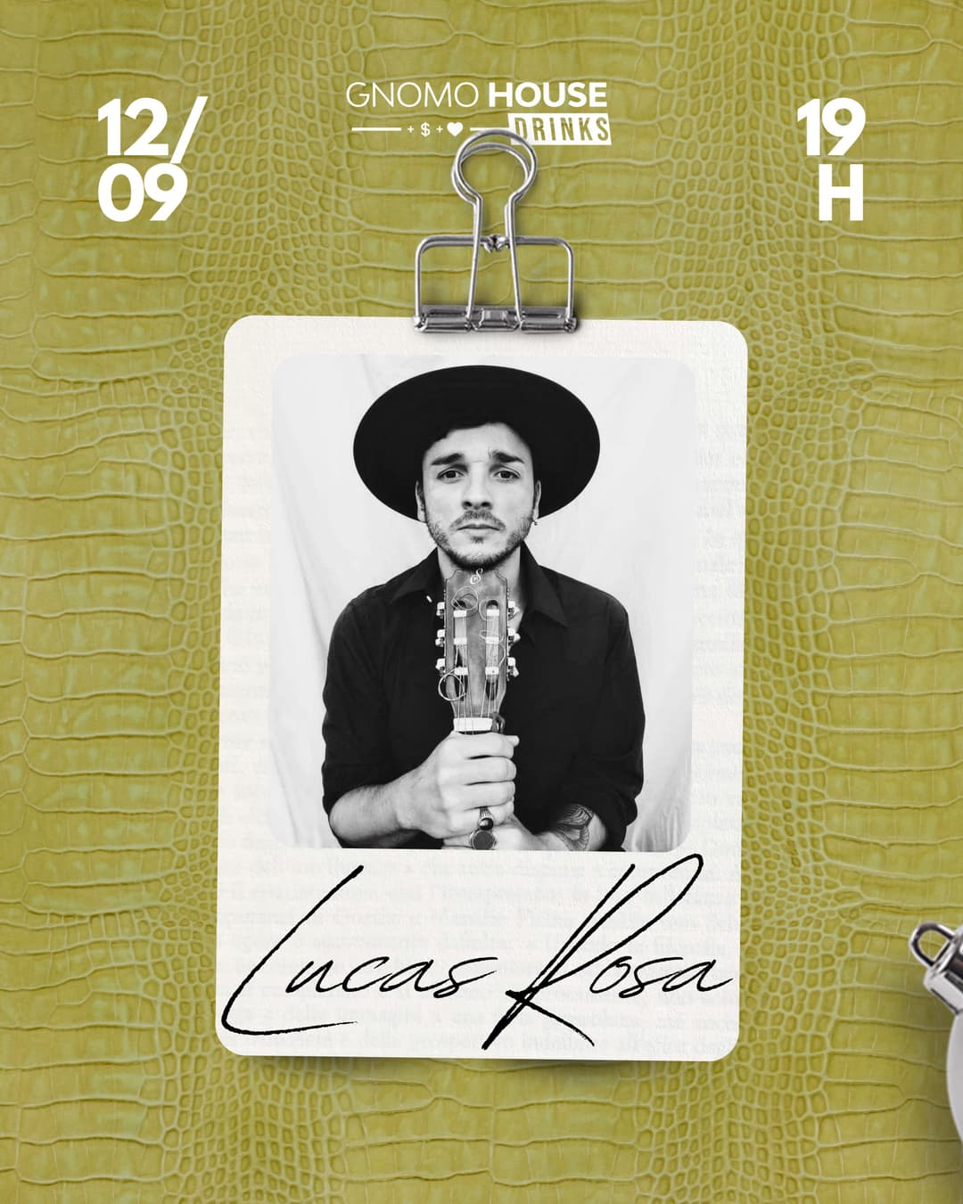 Flyer de Lucas Rosa