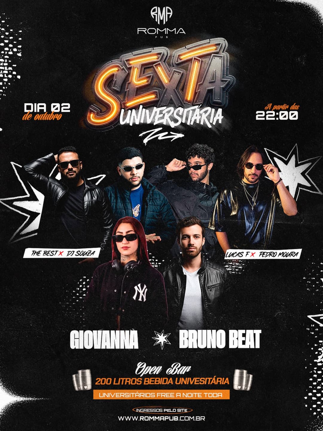 Flyer de The Best X DJ Souza e mais 3 artistas
