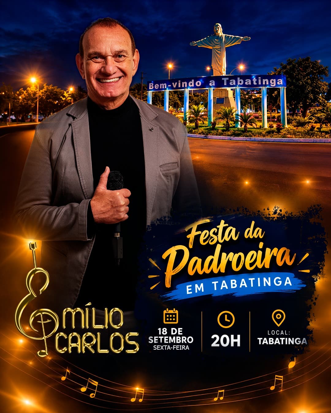 Flyer de Emilio Carlos