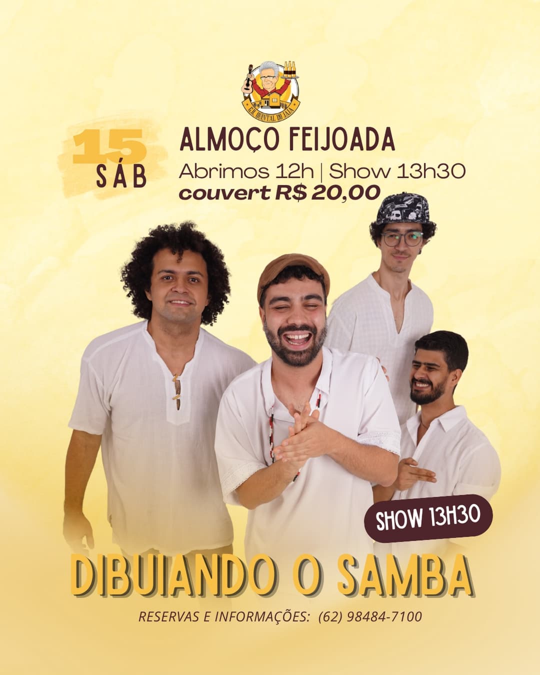 Flyer de Dibuiando o Samba