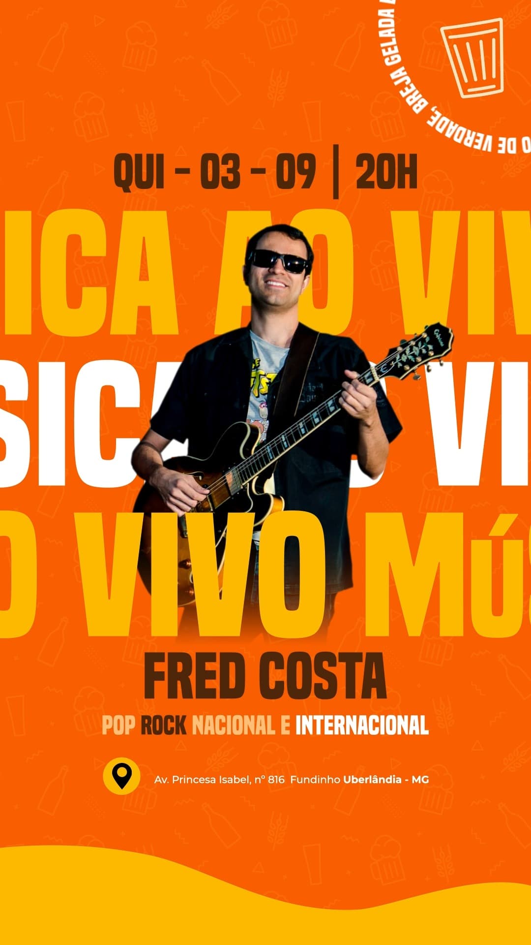 Flyer de Fred Costa