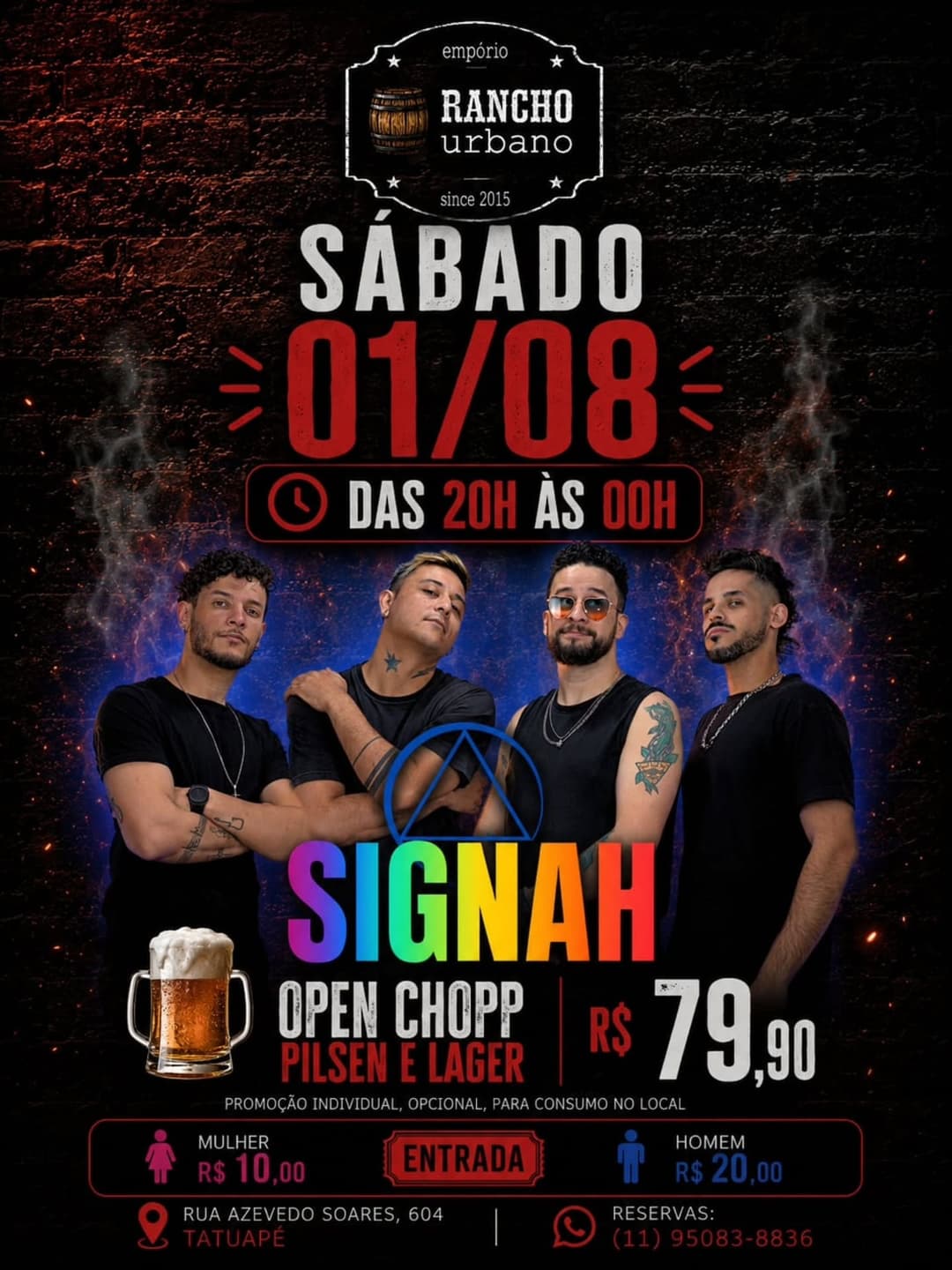 Flyer de Banda Signah e SbandaSignah