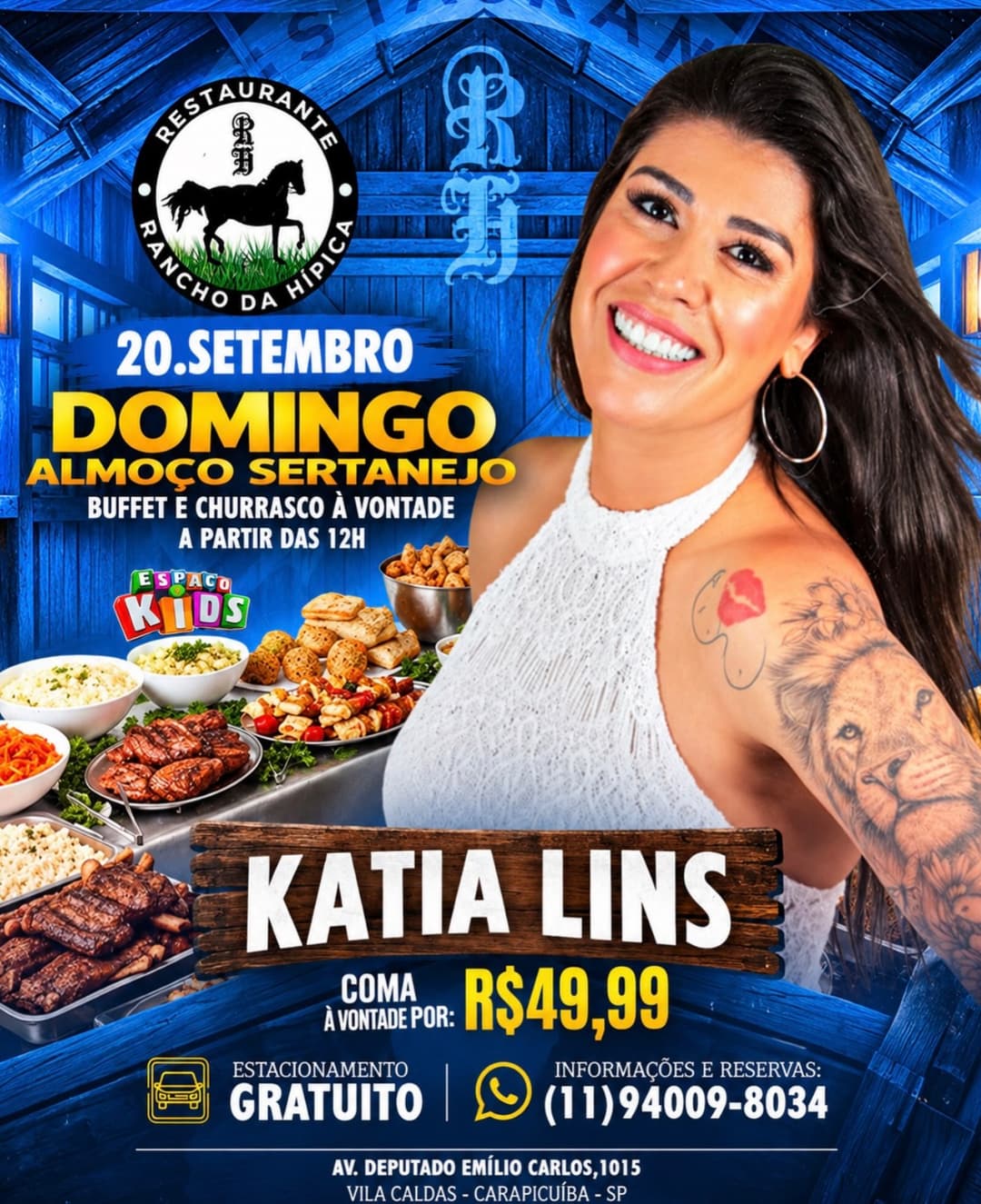 Flyer de Kátia Lins