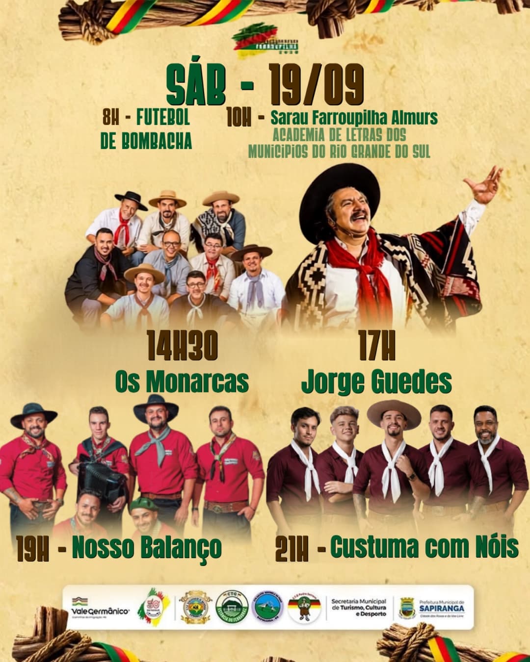 Flyer de Nosso Balanço, Custuma com Nóis e mais 2 artistas